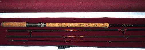 ROD: Sharpe's of Aberdeen "The Gordon" 15' 4 piece graphite salmon fly rod, burgundy blank, large