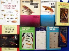 Nine Classic Fly Tying Books - by authors 2 x Veniard, Roberts, 2 x Morgan, 2 x Lawrie, Walker and