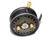 REEL: Hardy Silex No.2 4" alloy casting reel, twin ivorine handles and casting trigger knob, 3 screw