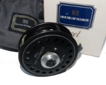 REEL: Hardy Ultralite Disc 8/9 alloy fly reel, black finish, rear disc drag adjuster, ventilated