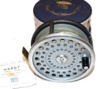 REEL: Hardy Marquis Salmon No.2 alloy fly reel in fine condition, backplate tension adjuster,