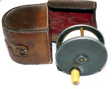 REEL & CASE: Malloch lightweight alloy trout fly reel, 3