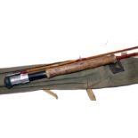 ROD: Hardy The Perfection 8'6" 2 piece Palakona cane fly rod, No.E84687, refurbished leaving