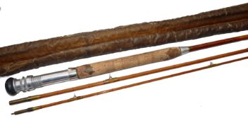 ROD: Harrison of Clitheroe 10' 3 pce split cane trout fly rod, agate butt & tip guides, low bridge