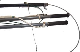 WADING STAFFS (3): Hardy combined wading staff and trailer, 48" alloy shaft fitted with rubber