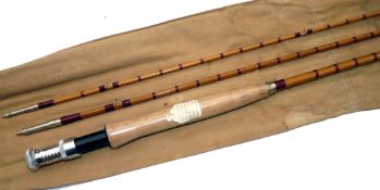 ROD: Fine Hardy Gold Medal 9'6" 3 piece Palakona trout fly rod, No.E6969, fully refurbished using