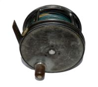 REEL: Hardy Perfect 4" alloy salmon fly reel, Duplicated Mk2 check, black handle, rim tension