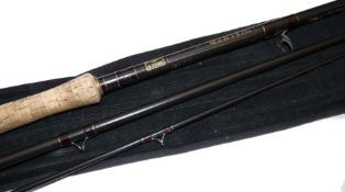 ROD: Bruce & Walker ,Walker Powerlite 15' 3 pce carbon salmon fly rod, line rate 7/10, matt blank