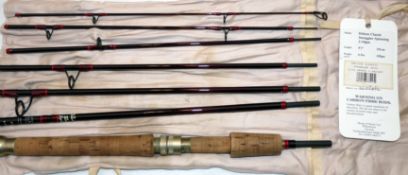 ROD: Hardy Deluxe Classic Smuggler spinning rod, 8'3" 7 piece, burgundy carbon blank, lined