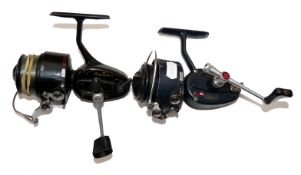 REELS: (2) Mitchell Match 440A auto bail reel, black finish, red line to spool flier and gear box,
