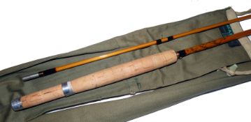 ROD: Hardy The Phantom Palakona 9' 2 piece split cane fly rod, post numbered, no intermediate whips,