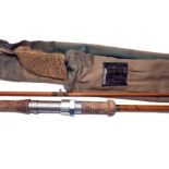 ROD: Hardy The Marksman 8'3" 2 piece Palakona spinning rod, No.H26979, low bridge guides whipped