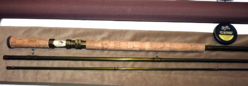 ROD: G Loomis Roaring River Stinger GLX, 15' 3 piece graphite salmon fly rod, line rate 10/11,