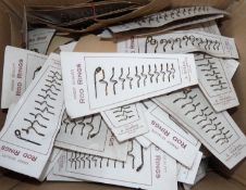 ROD RINGS: Collection of 112 carded sets of vintage rod rings by A Harris, Plymouth Rd., Redditch,