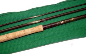 ROD: Bruce & Walker The Expert 15' 3 piece carbon salmon fly rod, plum whipped low bridge guides,