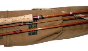 ROD: JS Sharpe of Aberdeen for Farlow The McLaren 12' 3 piece impregnated cane salmon fly rod,