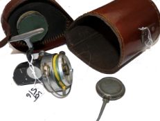REEL & CASE: Hardy Altex No.2 MkV spinning reel in fine condition, LHW folding handle, good spring