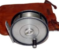 REEL: Hardy The LRH Lightweight alloy trout fly reel, solid bright finish drum, 2 screw latch, black