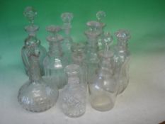 Eleven Various Decanters