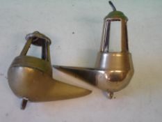 Two Brass Creusy Oil Lamps
