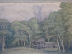 Basil Holland A cottage at Innisfail. Signed initials. Watercolour on paper 8"x 11" (Holland was a