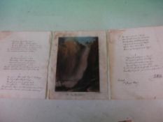 John Roby 1793-1850 An unpublished poem of nine stanzas in Roby's own hand, signed and inscribed "