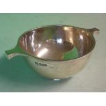 A Silver Quaiche. Maker: Walker and Hall. Bowl diameter 4 ½". 4ozs 14 dwts