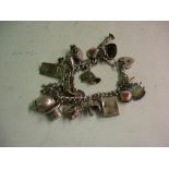 A Silver  Charm Bracelet