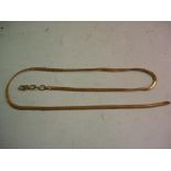 A Gold Necklet. Marked 750. 13.8 grms
