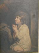 Will H. Howarth. Exh. 1897-1908. British A young girl kneeling in prayer. Signed and dated 1894. Oil