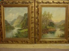 Charles Leader (19th/20th Century) A pair. A River in North Wales; Near Capel Curig N. Wales. Both