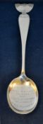 1935 Davies Cup International Lawn Tennis Championship Final Silver Spoon. Rare 1935 Davies Cup