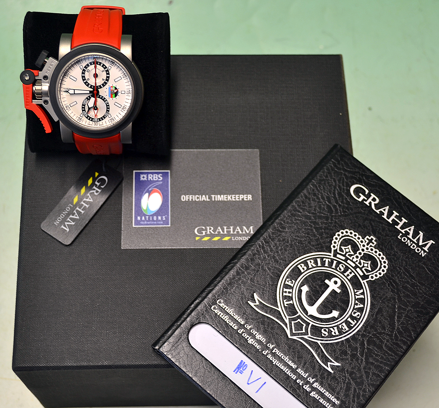 Rare Graham London Official RBS 6 Nations Time Keepers Sponsors Referee Match Watch. Rare Graham - Image 3 of 16