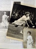 Rare May Sutton (USA) Wimbledon and USA Ladies Tennis Champion signed photograph circa early 1900.