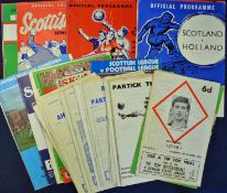 Collection of Scottish football programmes including 1960s semi-finals and internationals, good