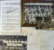 Autographed, framed magazine photo of Wolverhampton Wanderers 1957/1958 (Champions), Everton Xmas