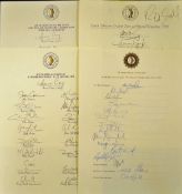 1992, 1994 &1995 South Africa signed cricket team sheets including players such as Wessels,