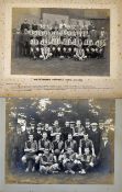 1911/1912 Sepia photograph of Southampton FC team laid down on cardboard, having players names