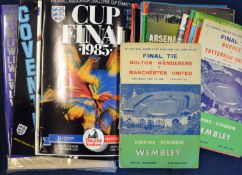 F.A Cup Final football programmes from 1958 to 2002 not continuous featuring the 1970 replay match