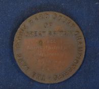 Fred Perry Tennis Tournament bronze medal – 1933 Bournemouth Lawn Tennis Hard Court Championships of