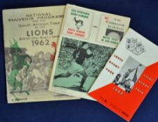 1962 British Lions rugby tour to South Africa selection featuring National Souvenir programme