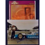 1995 Indianapolis 500 racing programme with a signed photograph of Jacques Villeneuve in colour c/