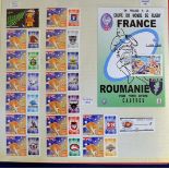 Assorted Quantity of rugby related stamps 2000s including some FDC’s within an album, mainly