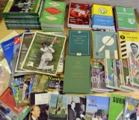 Large collection of County Cricket Club Handbooks mostly from the 1960s onwards to incl – 2x