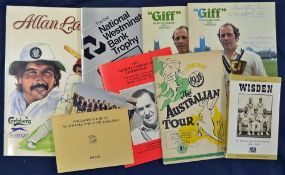 Collection of cricket souvenir programmes and benefit match programmes including 1948 The Australian