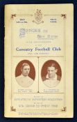 Rare 1920 Coventry Rugby Football Club Souvenir Book - titled “Souvenir and Brief History with