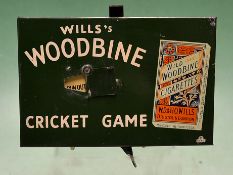 1930s Tin plate cricket game – good ‘Will’s Woodbine Cricket Game’ painted tin-plate game