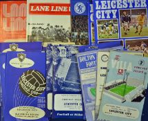 Collection of Leicester City football programmes homes and aways 1960s with some 1970s, league and