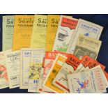 Salford Rugby League home and away programmes from 1950s onwards, mainly 1960s, generally in good