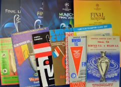 Collection of European Cup/Champions League Finals football programmes 1960, 1963, 1967 (reprint),